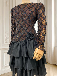 Rochie vintage de gală cu paiete mărimea M
