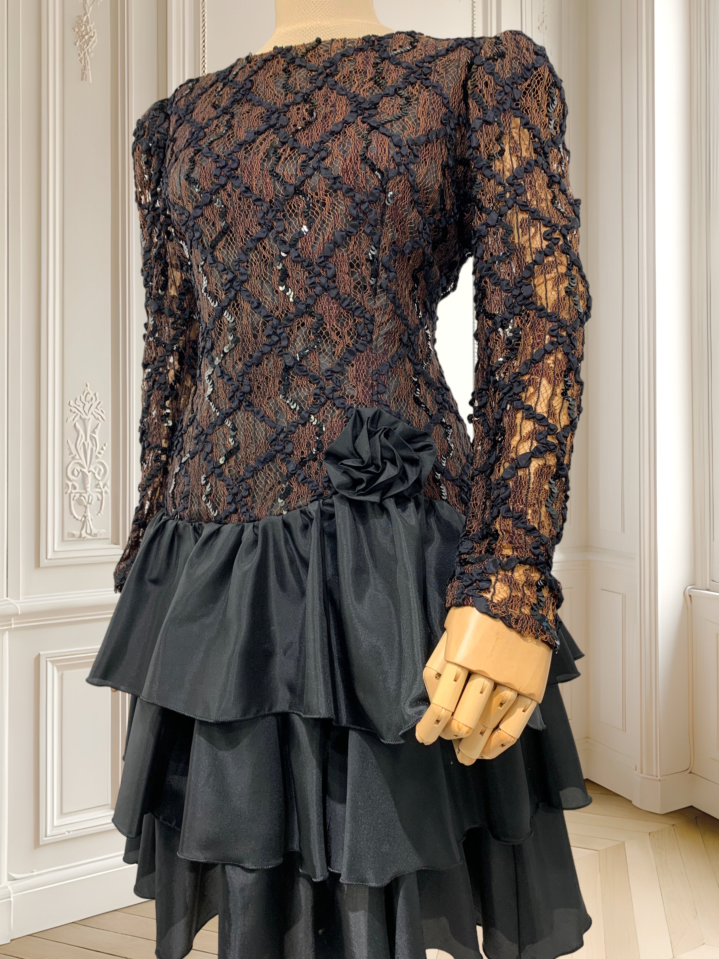 Rochie vintage de gală cu paiete mărimea M