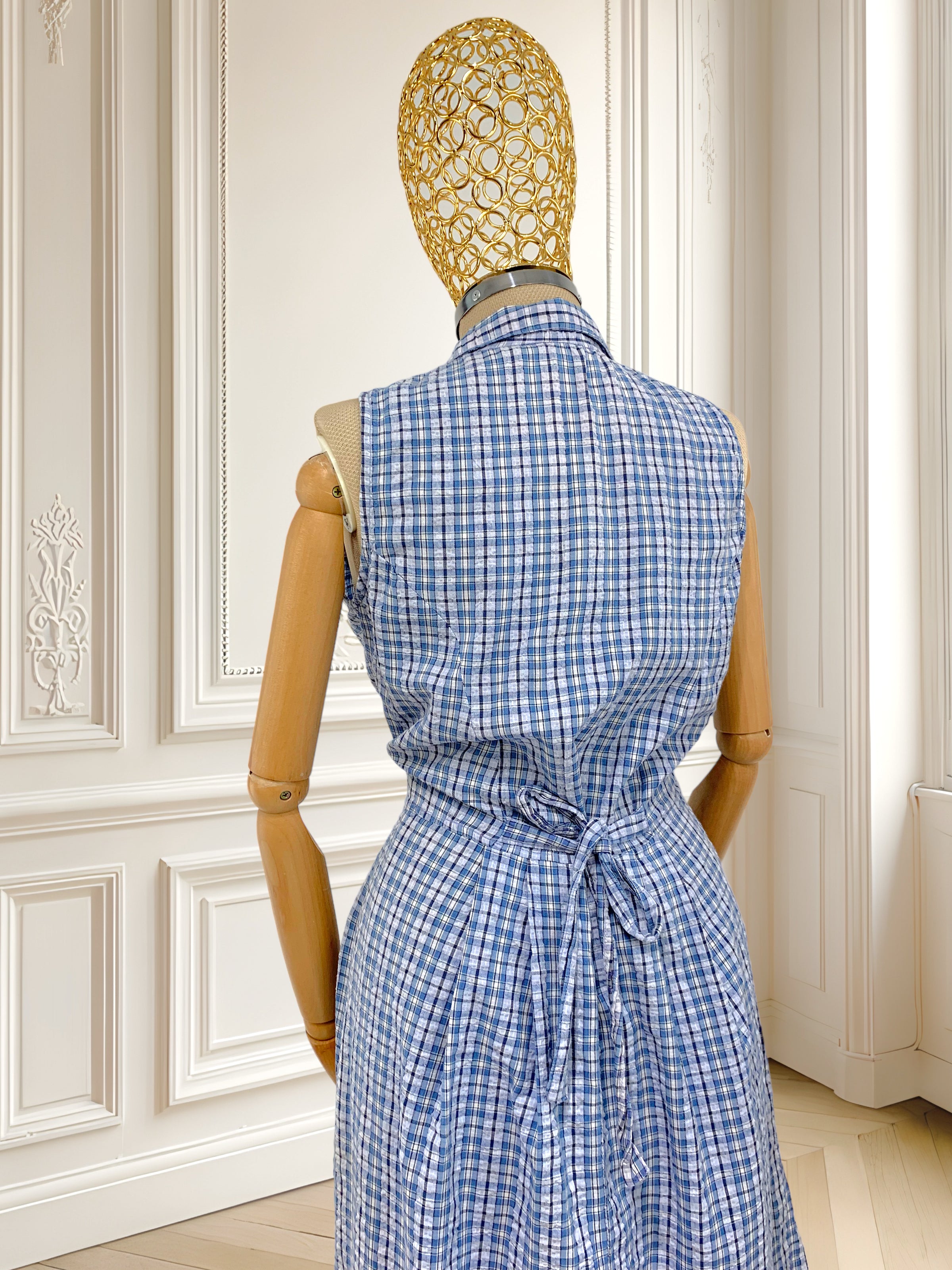 Rochie vintage în carouri mărimea M