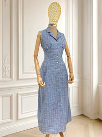 Rochie vintage în carouri mărimea M