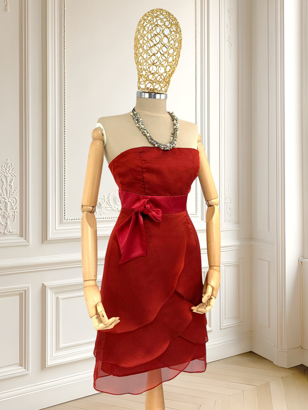 Rochie elegantă roșie mărimea S