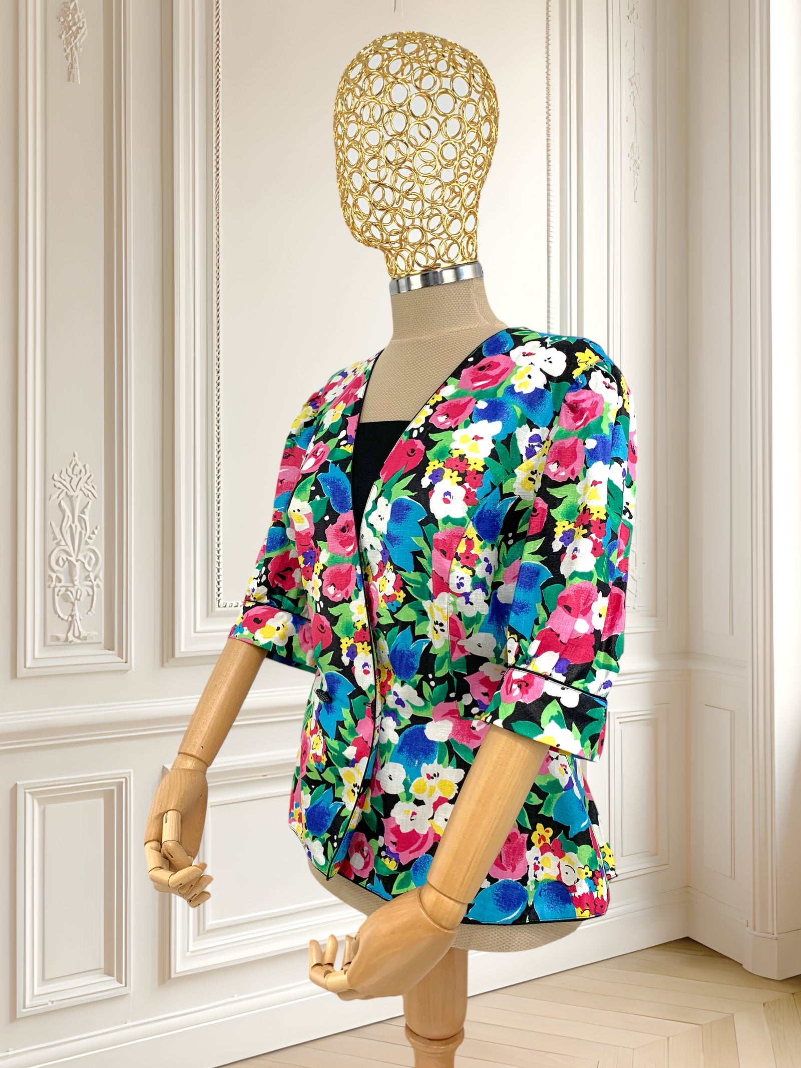 Cămașă vintage cu print floral mărimea L