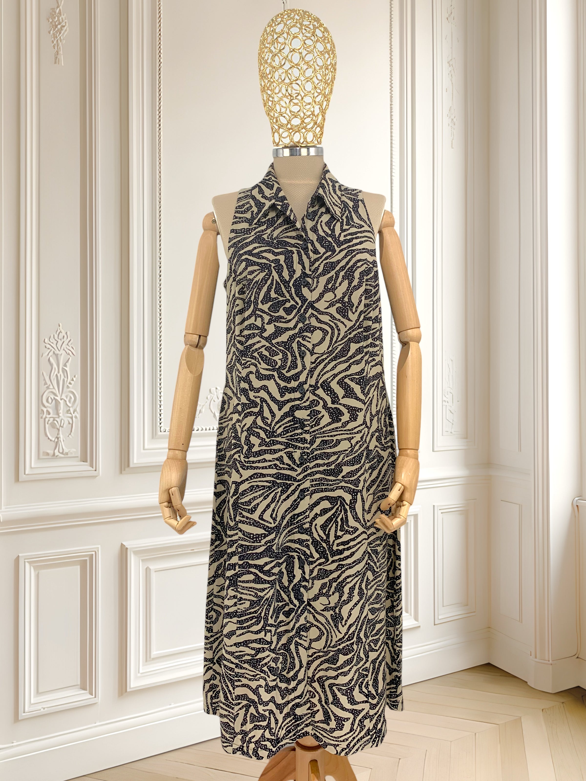 Rochie fără mâneci din vâscoză mărimea M