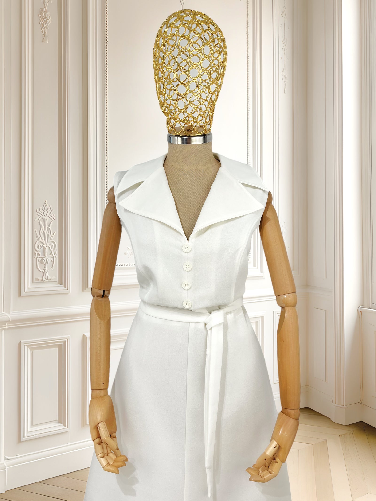 Rochie vintage albă mărimea L