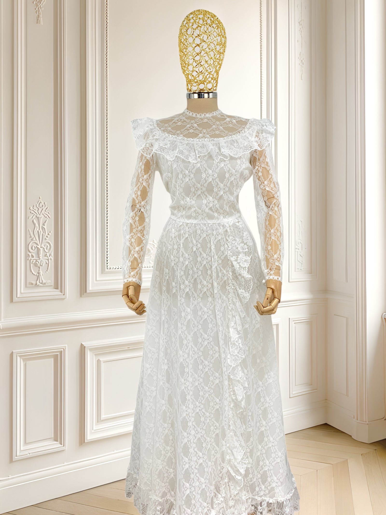 Rochie vintage din dantelă mărimea S