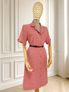 Rochie vintage roz mărimea XL
