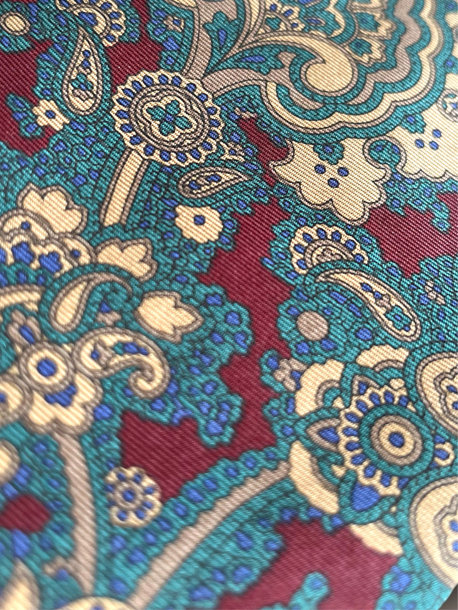 Cravată din mătase cu print paisley