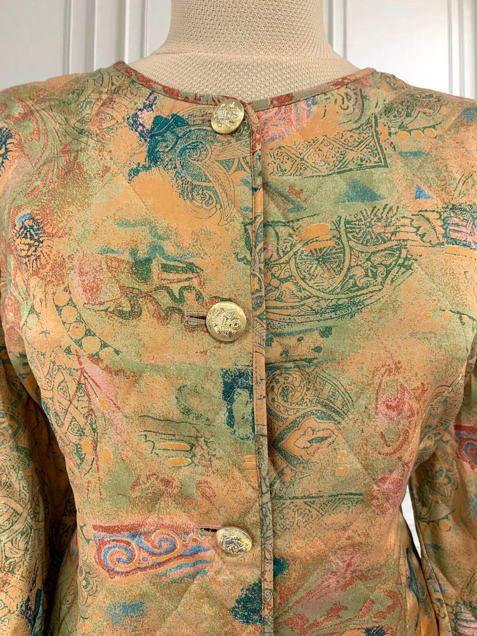 Sacou vintage cu nasturi aurii potrivit pentru M/L