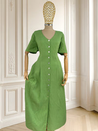 Rochie vintage din in mărimea L