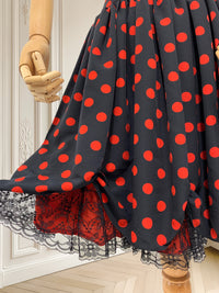 Rochie retro cu buline mărimea S