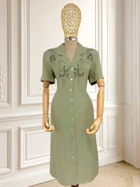 Rochie olive din vâscoză mărimea L