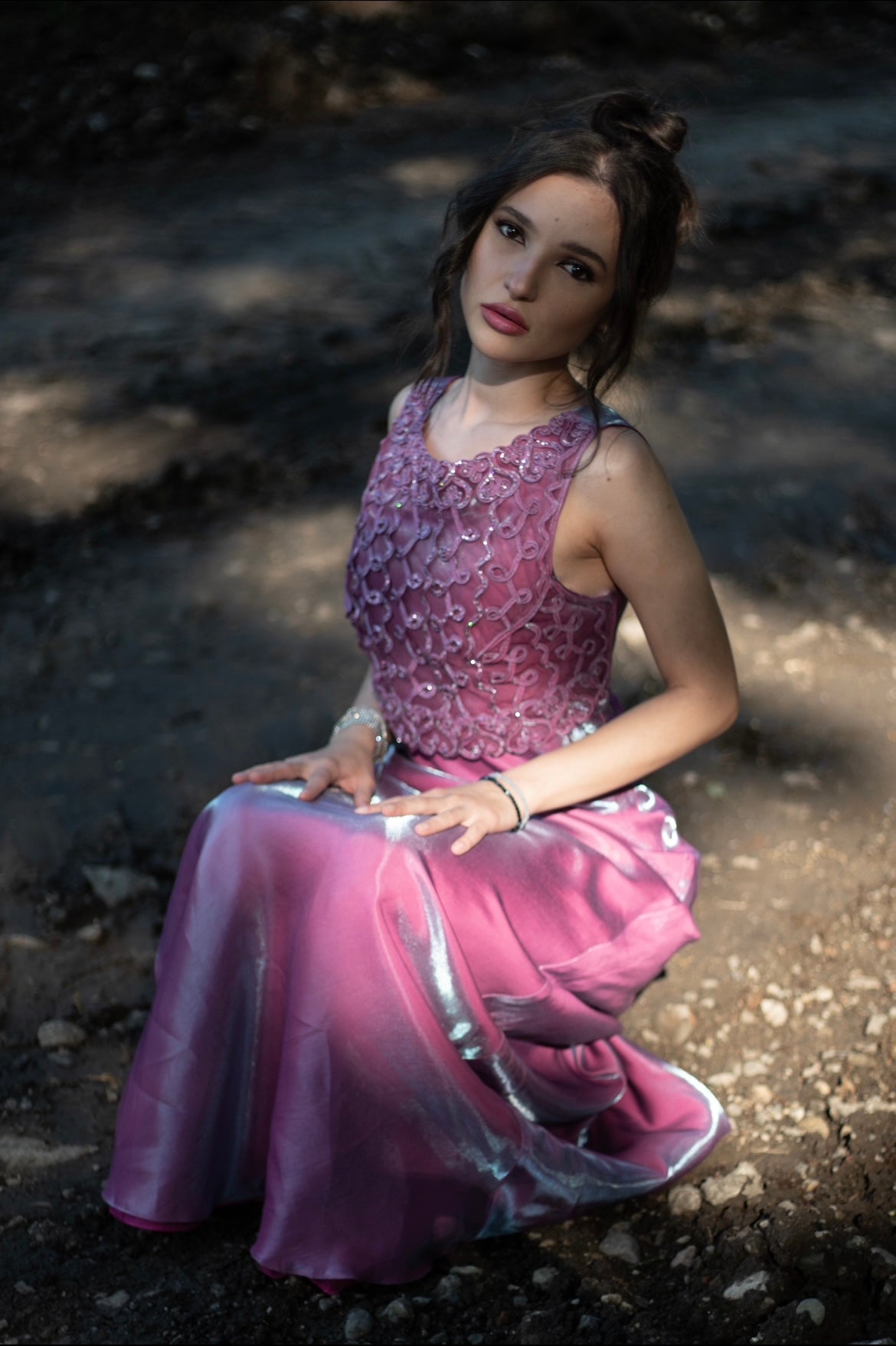 Rochie cu efect cameleon mărimea S