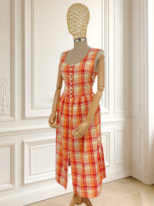 Rochie vintage portocalie mărimea L