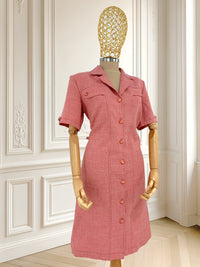Rochie vintage roz mărimea XL
