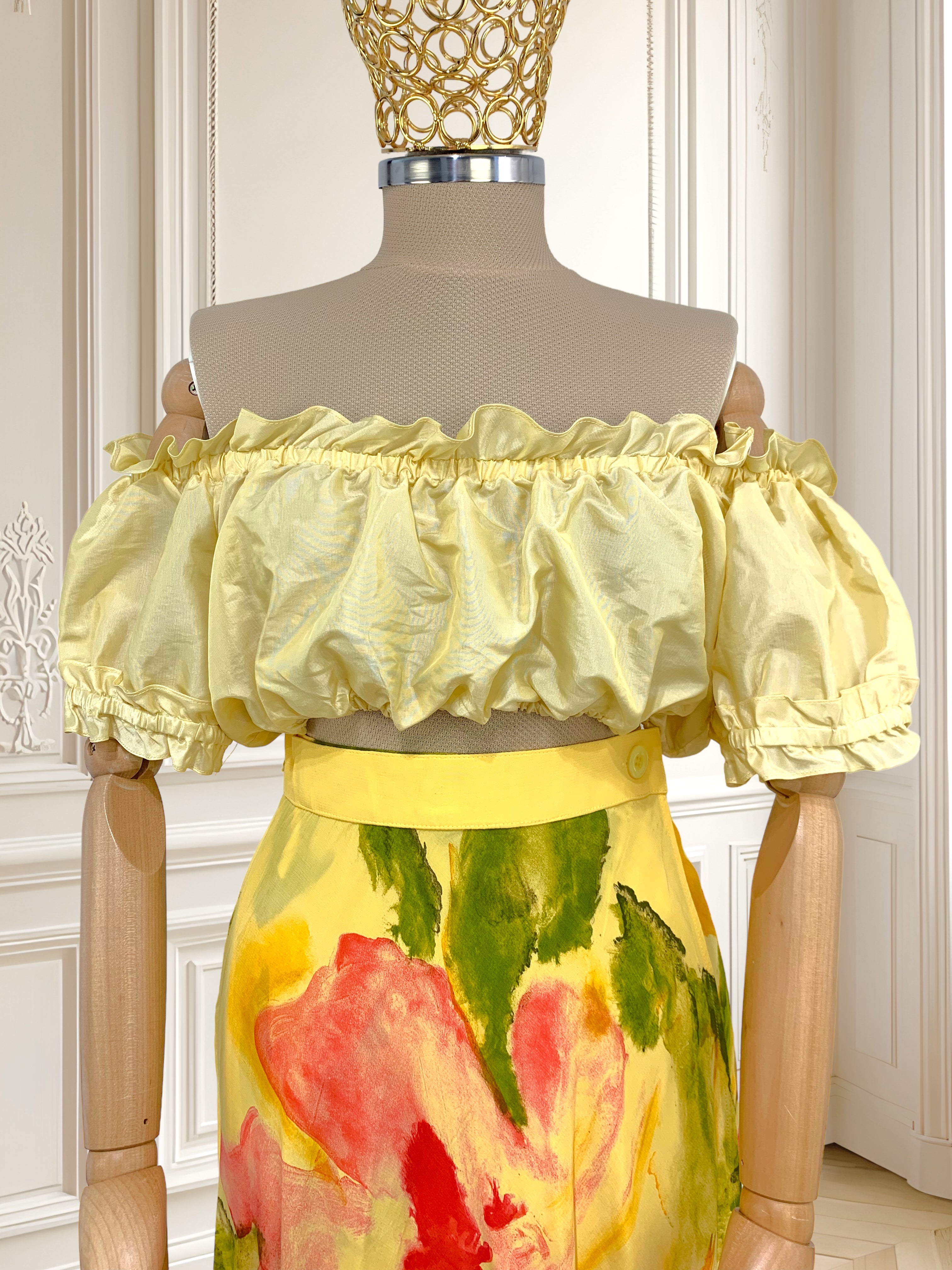 Crop top sidefat mărimea M