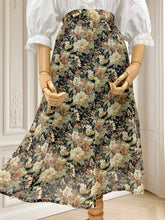 Încarcă imaginea în vizualizatorul Galerie, Fustă cu print floral mărimea M
