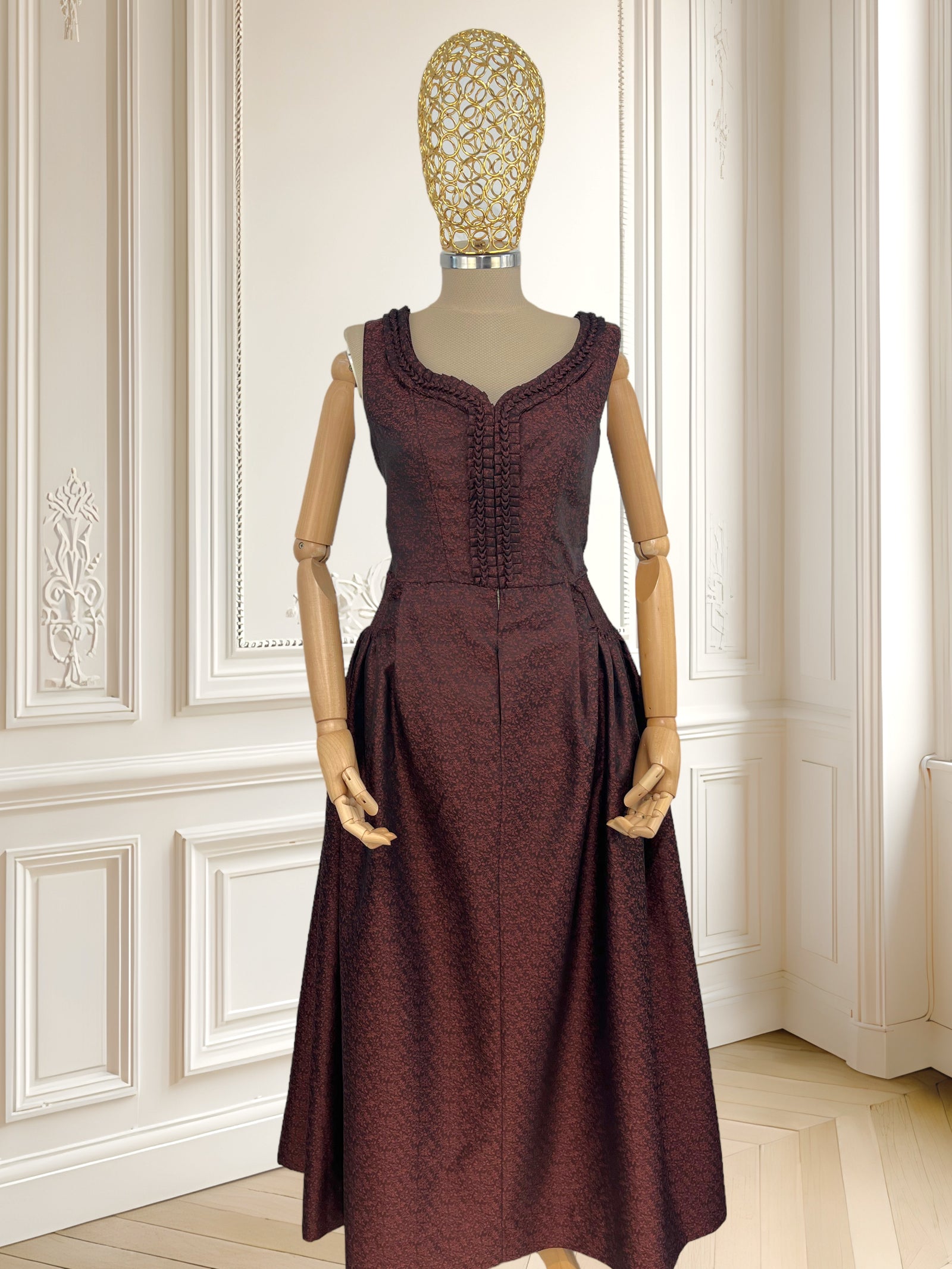 Rochie vintage din brocart mărimea S