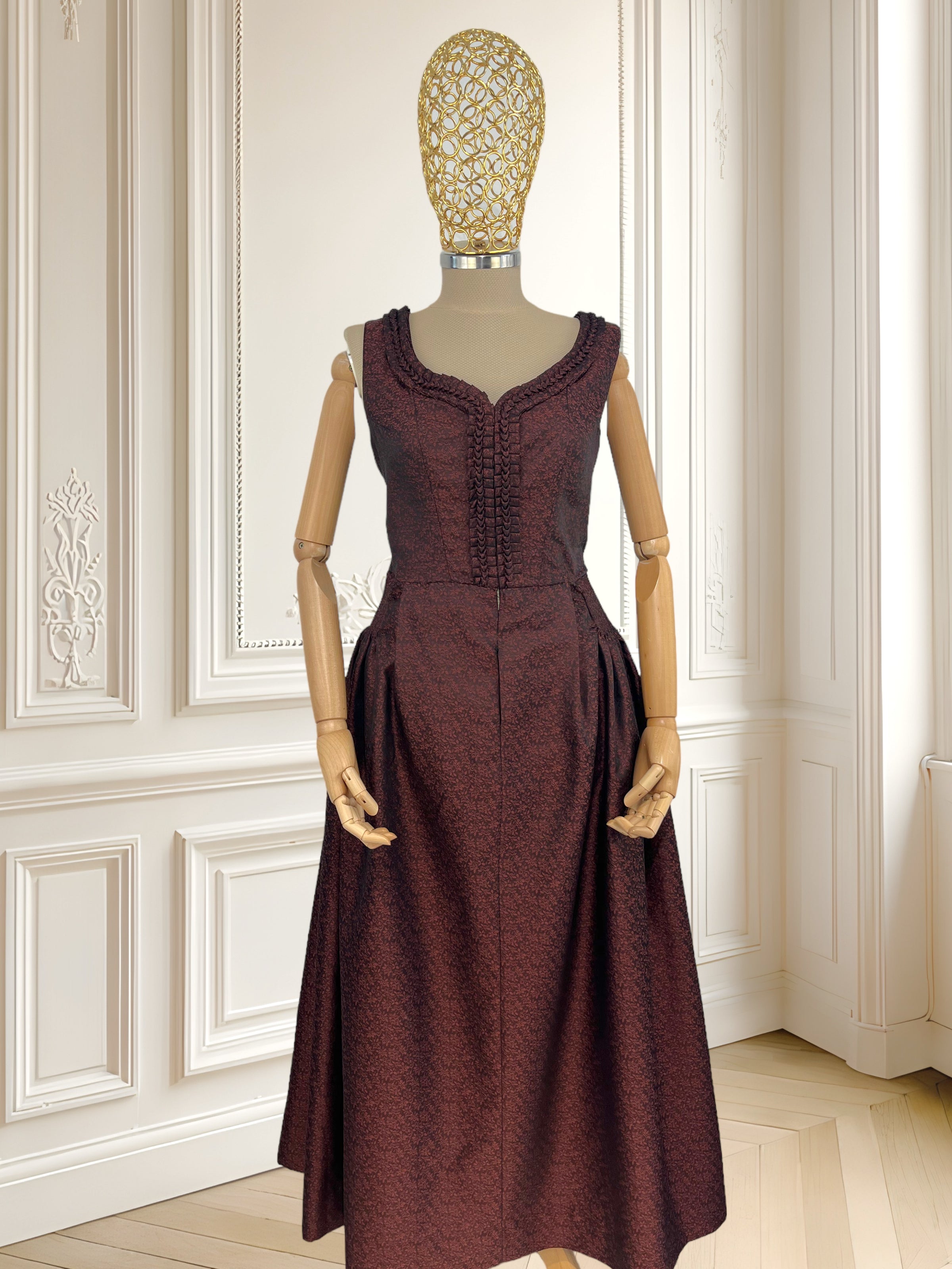 Rochie vintage din brocart mărimea S