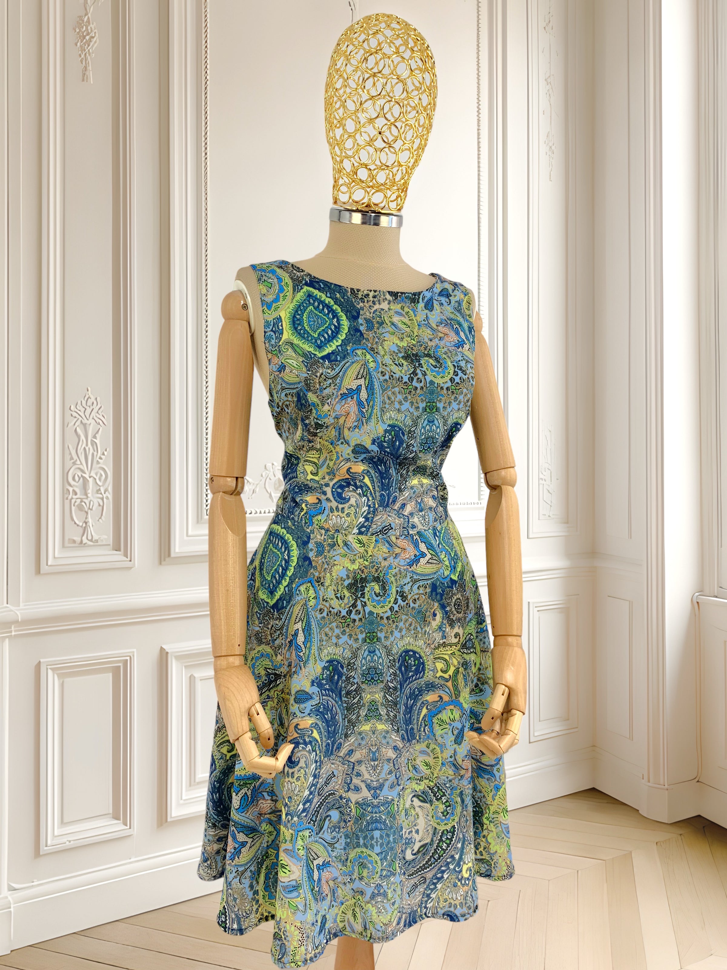 Rochie cu print paisley mărimea L