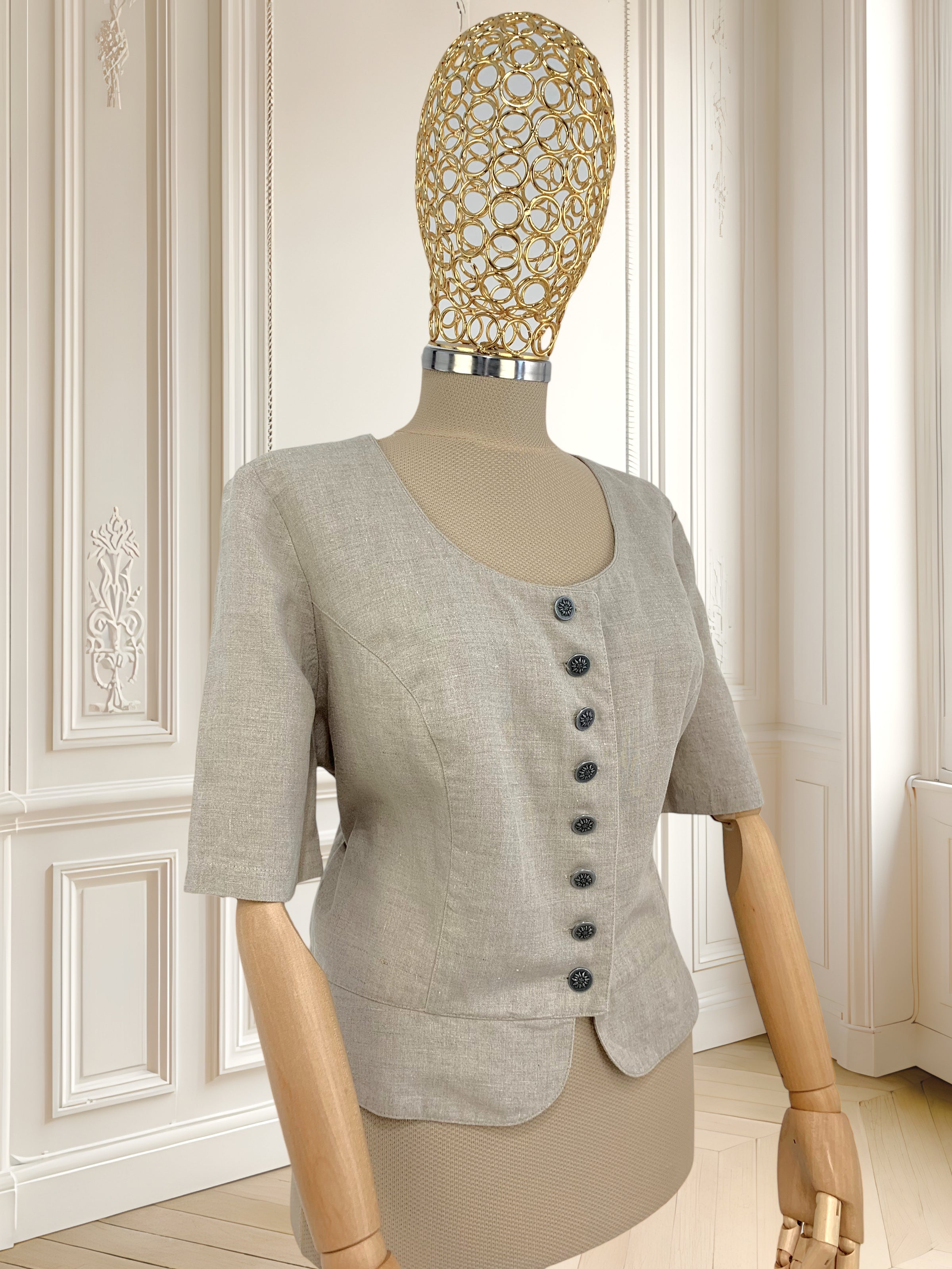 Top vintage din in mărimea XL