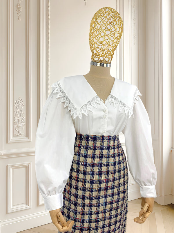 Cămașă vintage cu guler supradimensionat mărimea XL