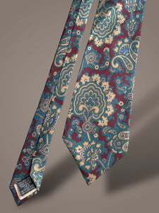 Cravată din mătase cu print paisley
