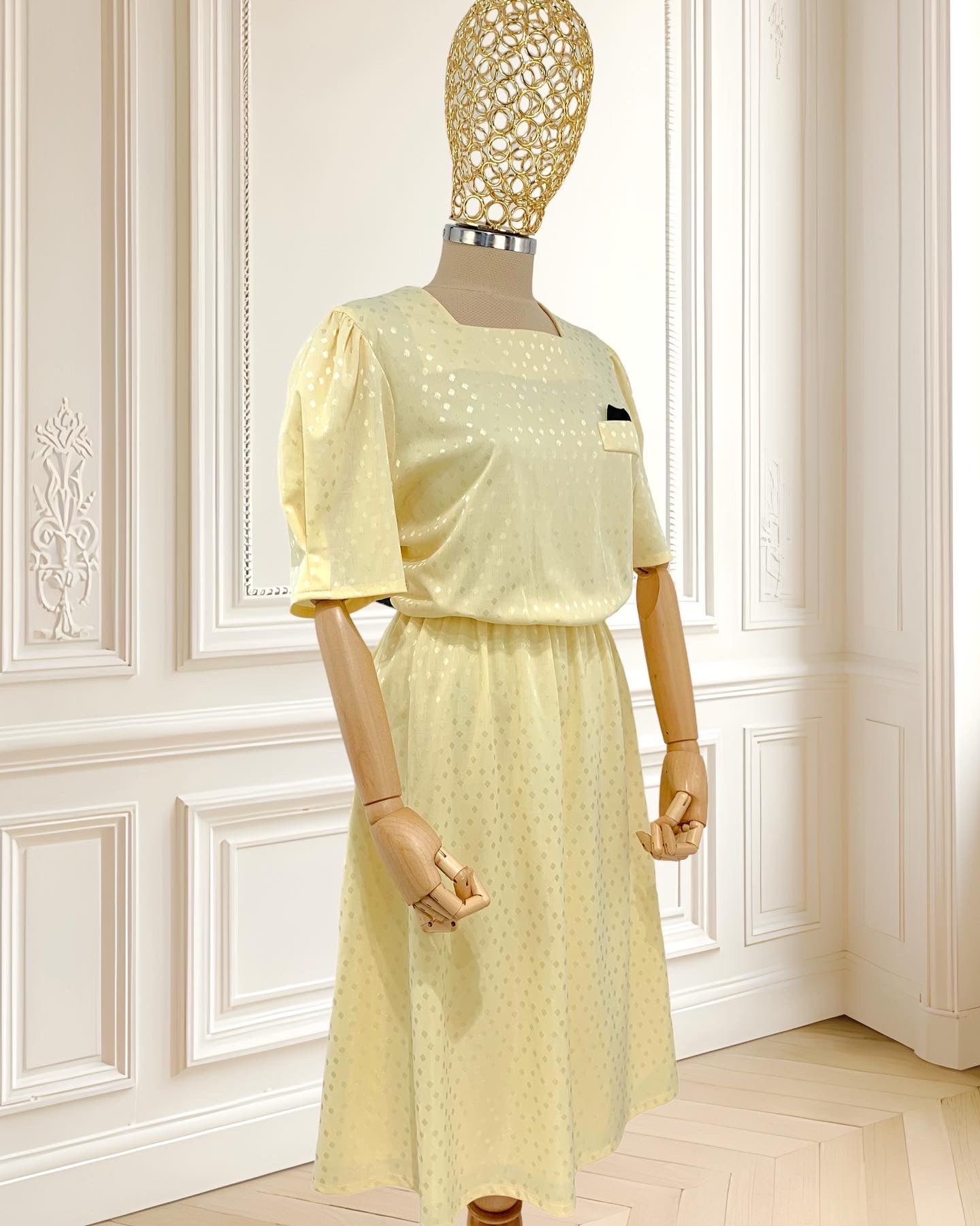 Rochie vintage galbenă mărimea L