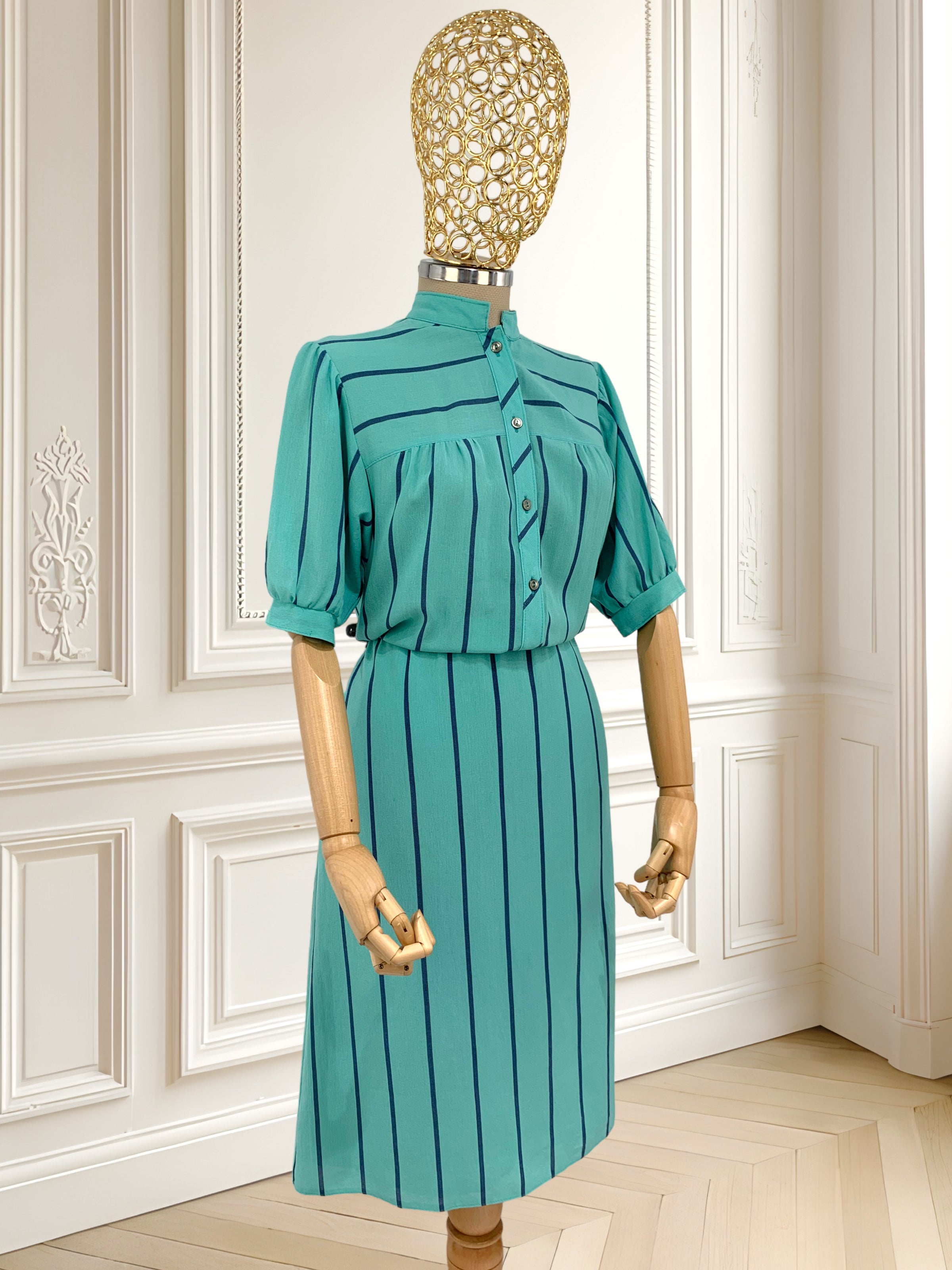 Rochie vintage din amestec de vâscoză mărimea M