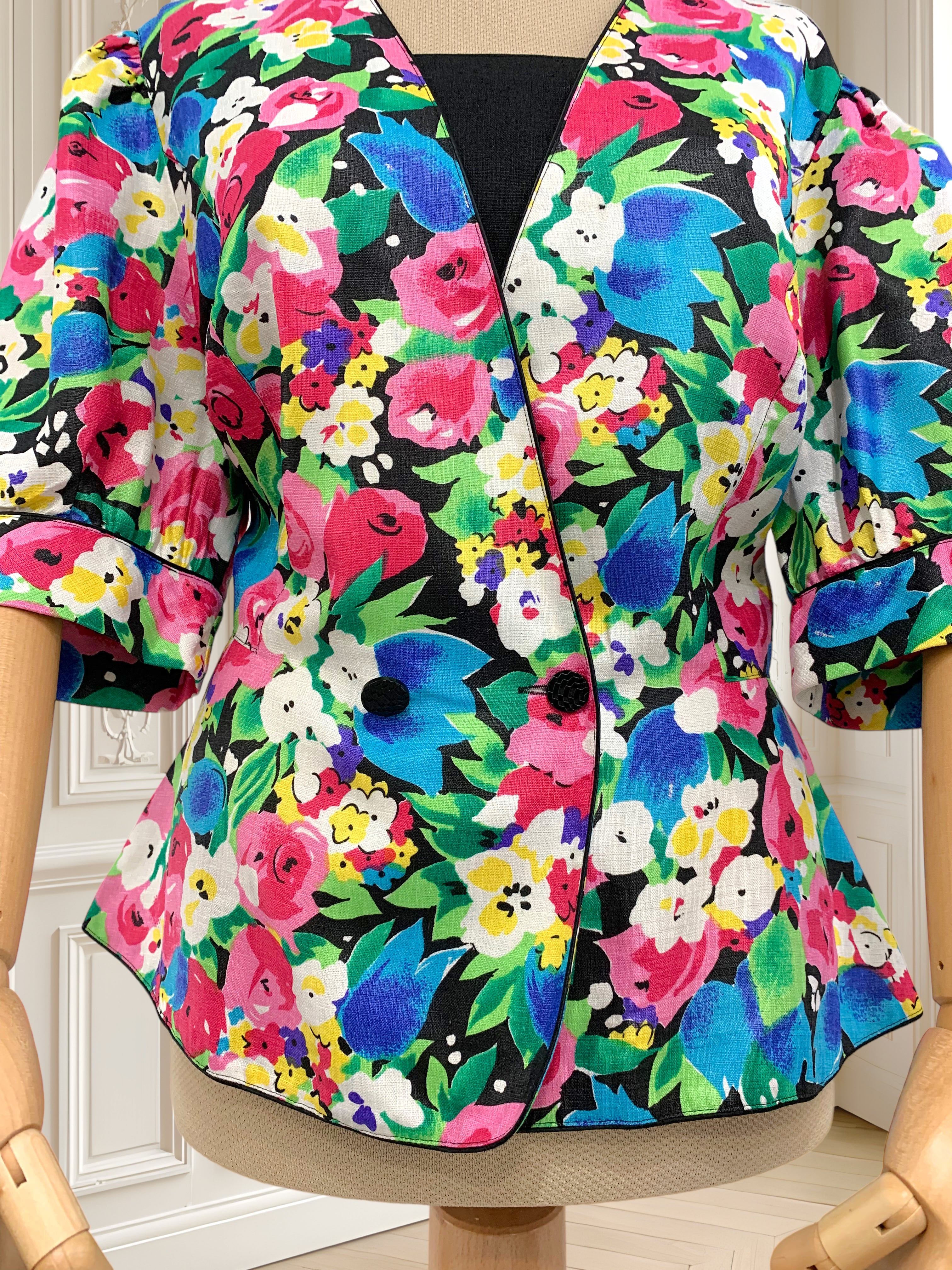 Cămașă vintage cu print floral mărimea L