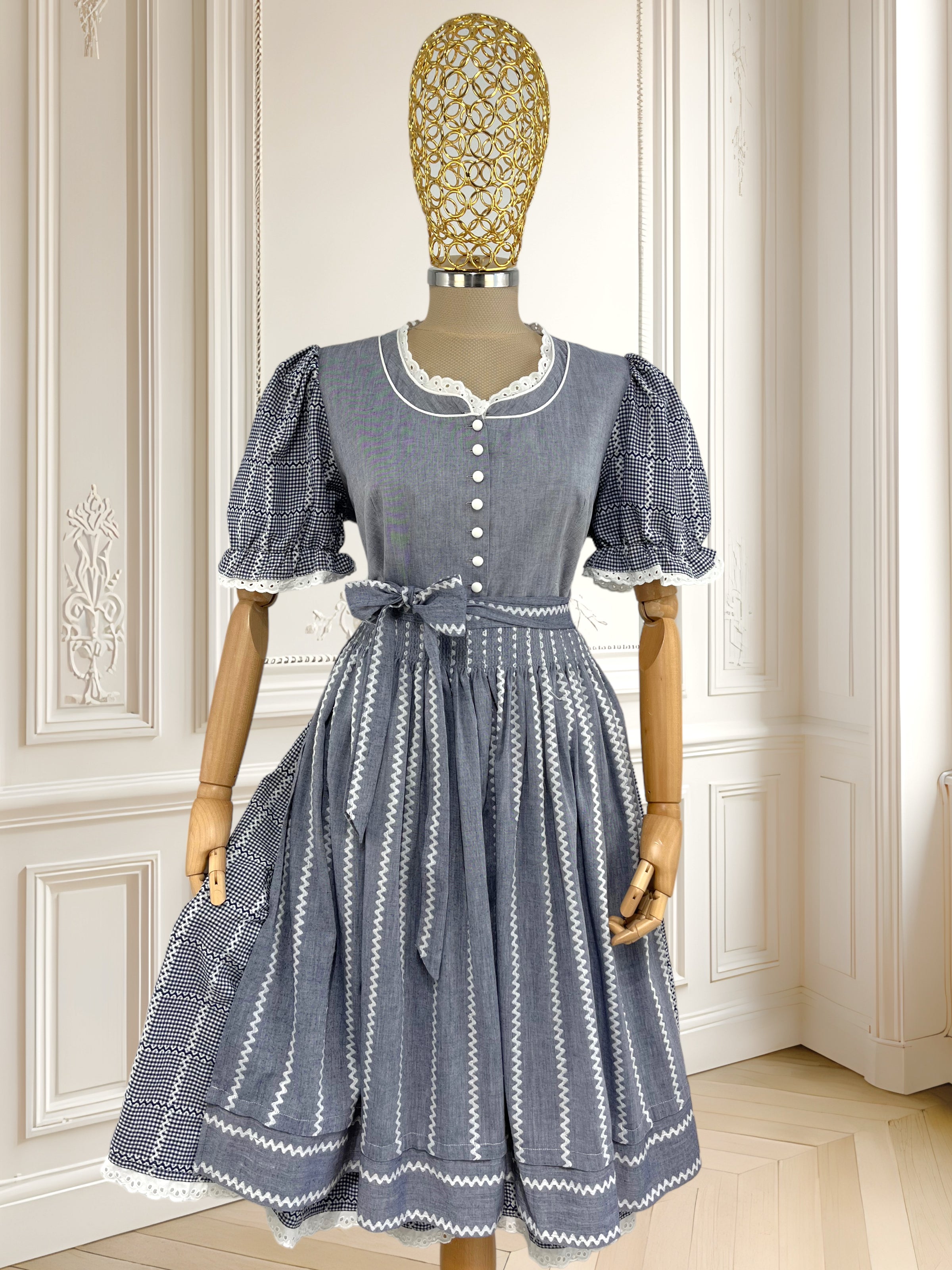 Rochie vintage din bumbac mărimea L
