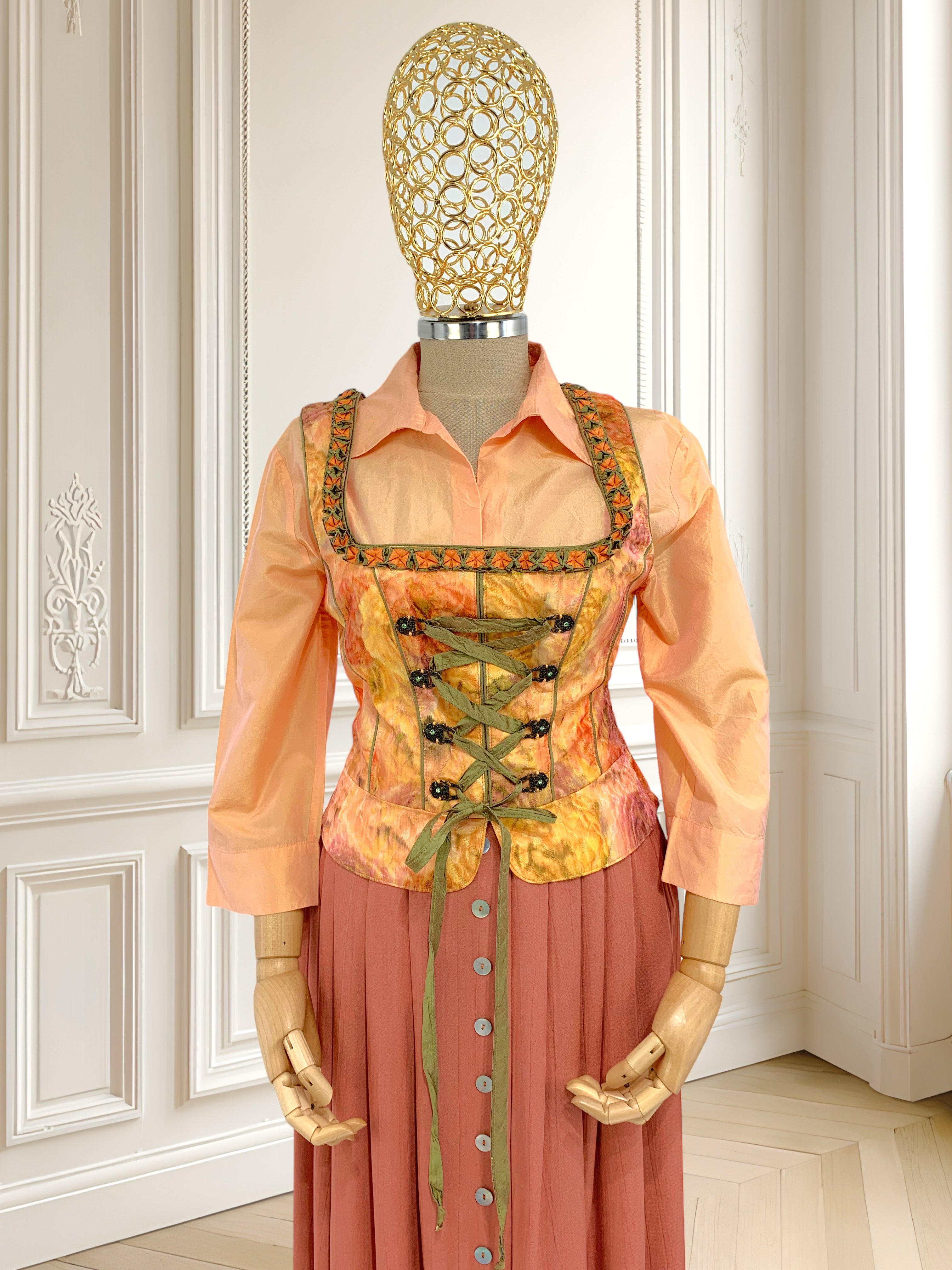 Top vintage tip corset mărimea S