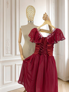 Rochie vintage de gală cu corset mărimea XS