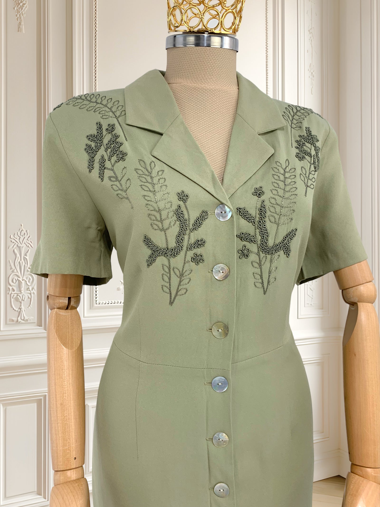 Rochie olive din vâscoză mărimea L