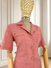 Încarcă imaginea în vizualizatorul Galerie, Rochie vintage roz mărimea XL

