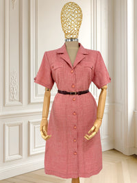 Rochie vintage roz mărimea XL