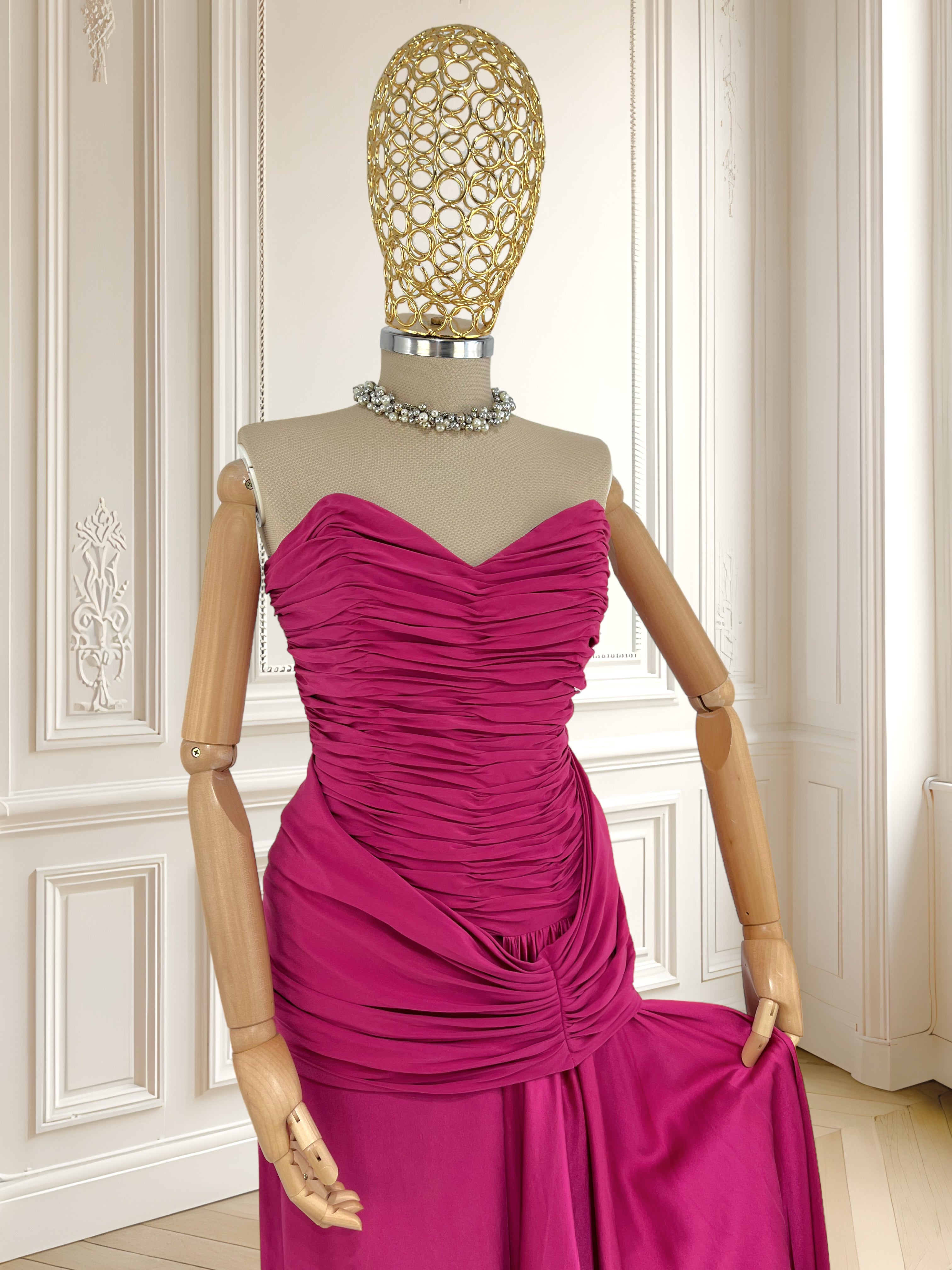 Rochie de gală din mătase naturală mărimea S