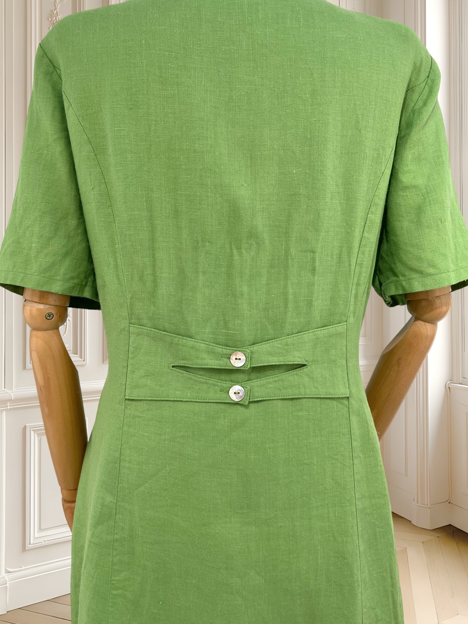 Rochie vintage din in mărimea L