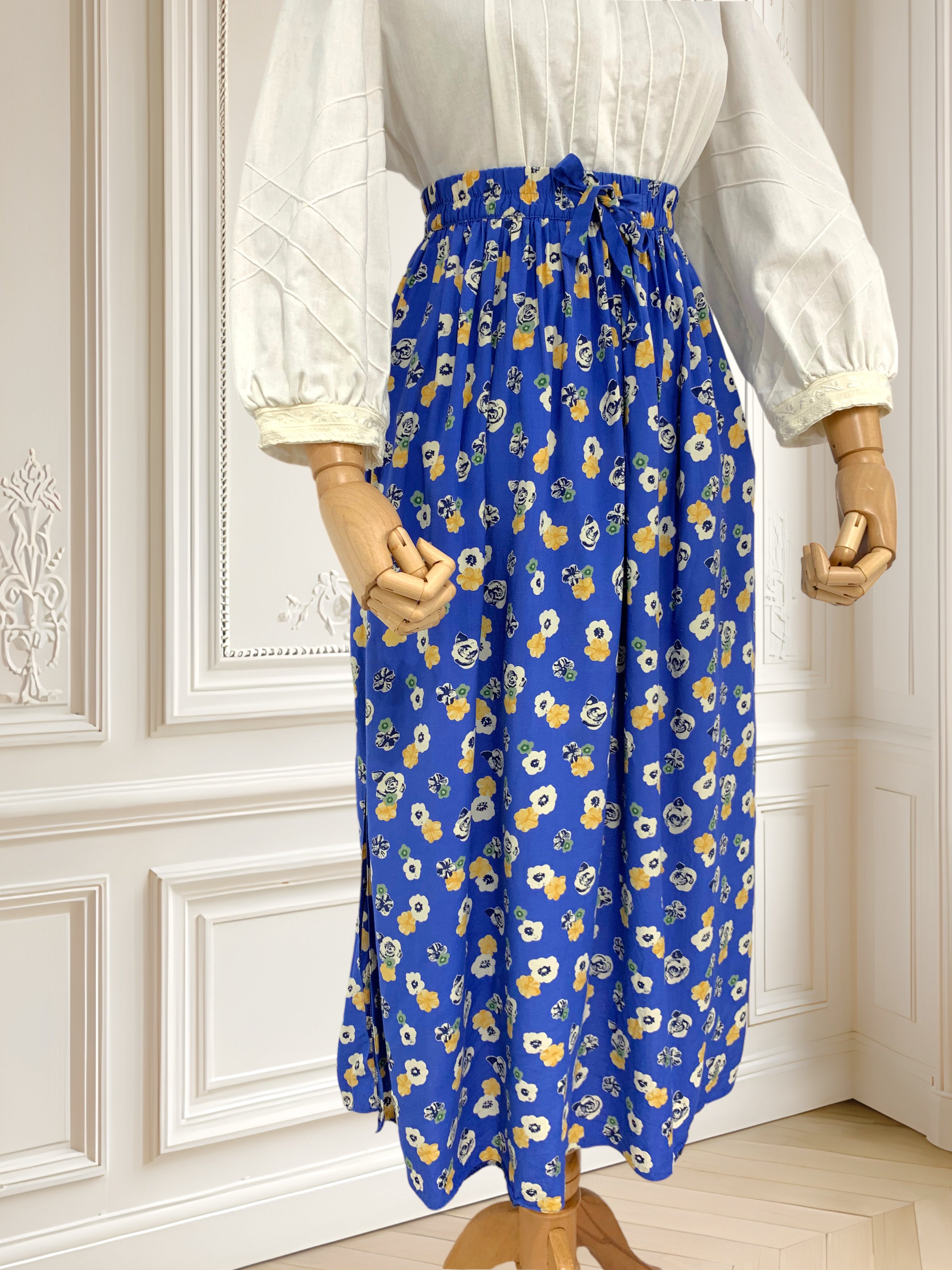 Fustă vintage din vâscoză potrivită pentru S/M