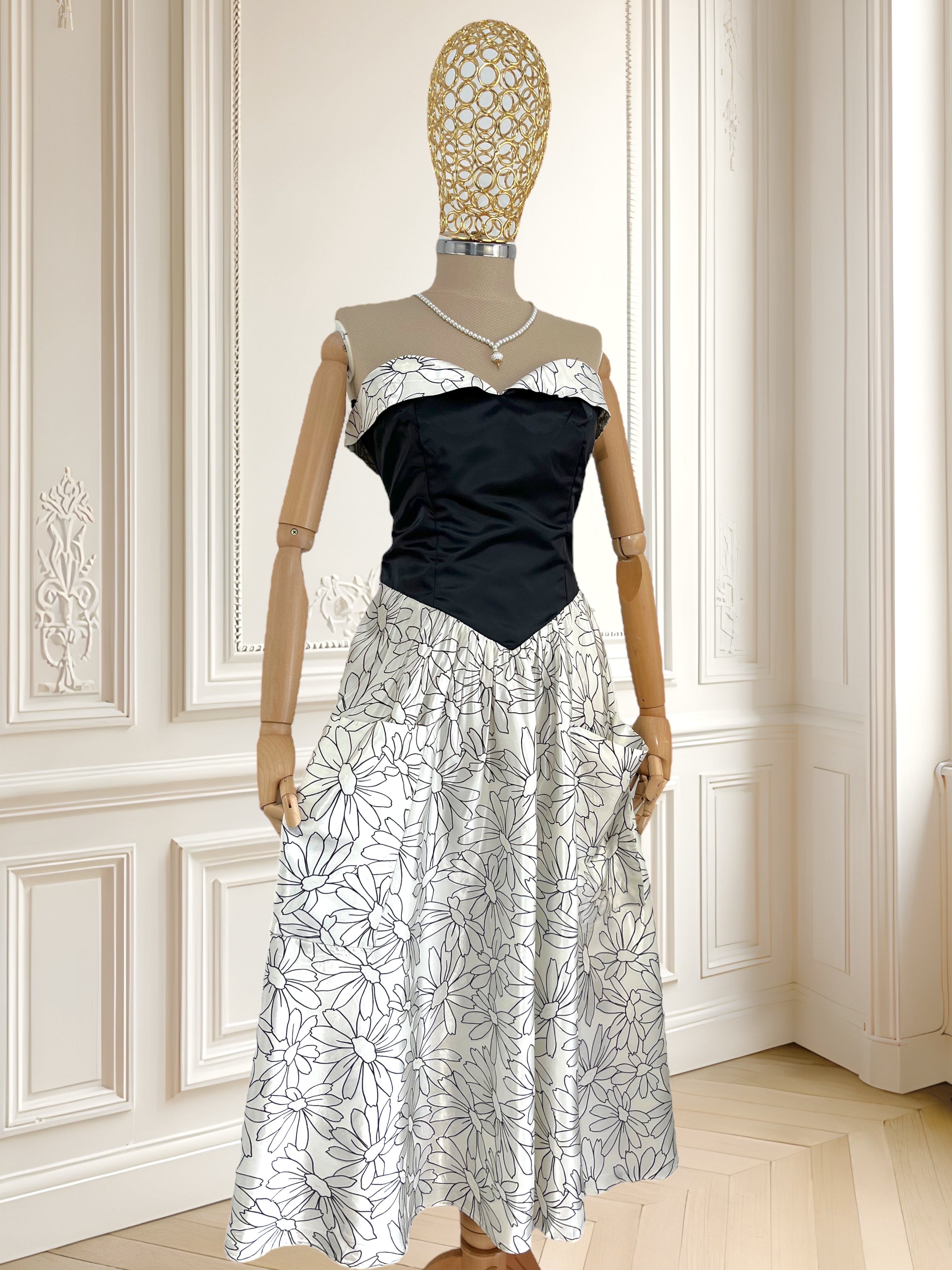 Rochie vintage satinată mărimea M