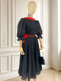 Rochie vintage deosebită cu buline mărimea M