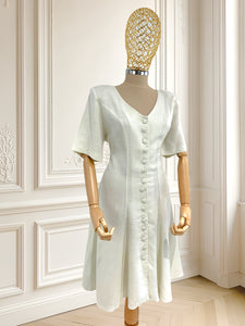 Rochie vintage din amestec de in mărimea M