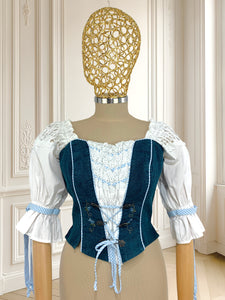 Top vintage cu corset mărimea S