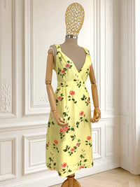 Rochie galbenă din vâscoză mărimea L