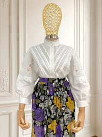 Cămașă albă cu broderie mărimea XL