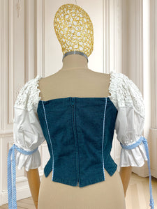 Top vintage cu corset mărimea S