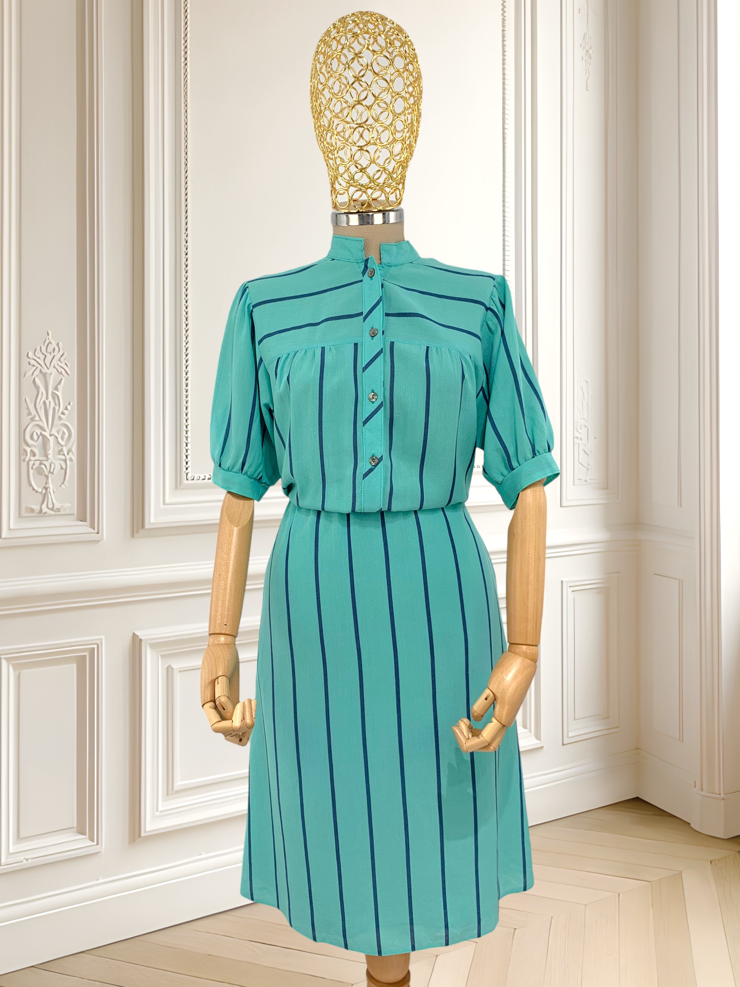 Rochie vintage din amestec de vâscoză mărimea M