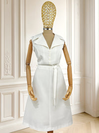 Rochie vintage albă mărimea L