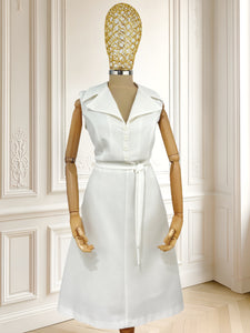 Rochie vintage albă mărimea L