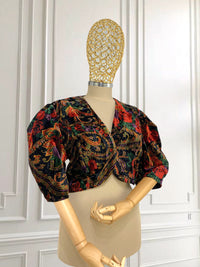 Bolero vintage din catifea mărimea M