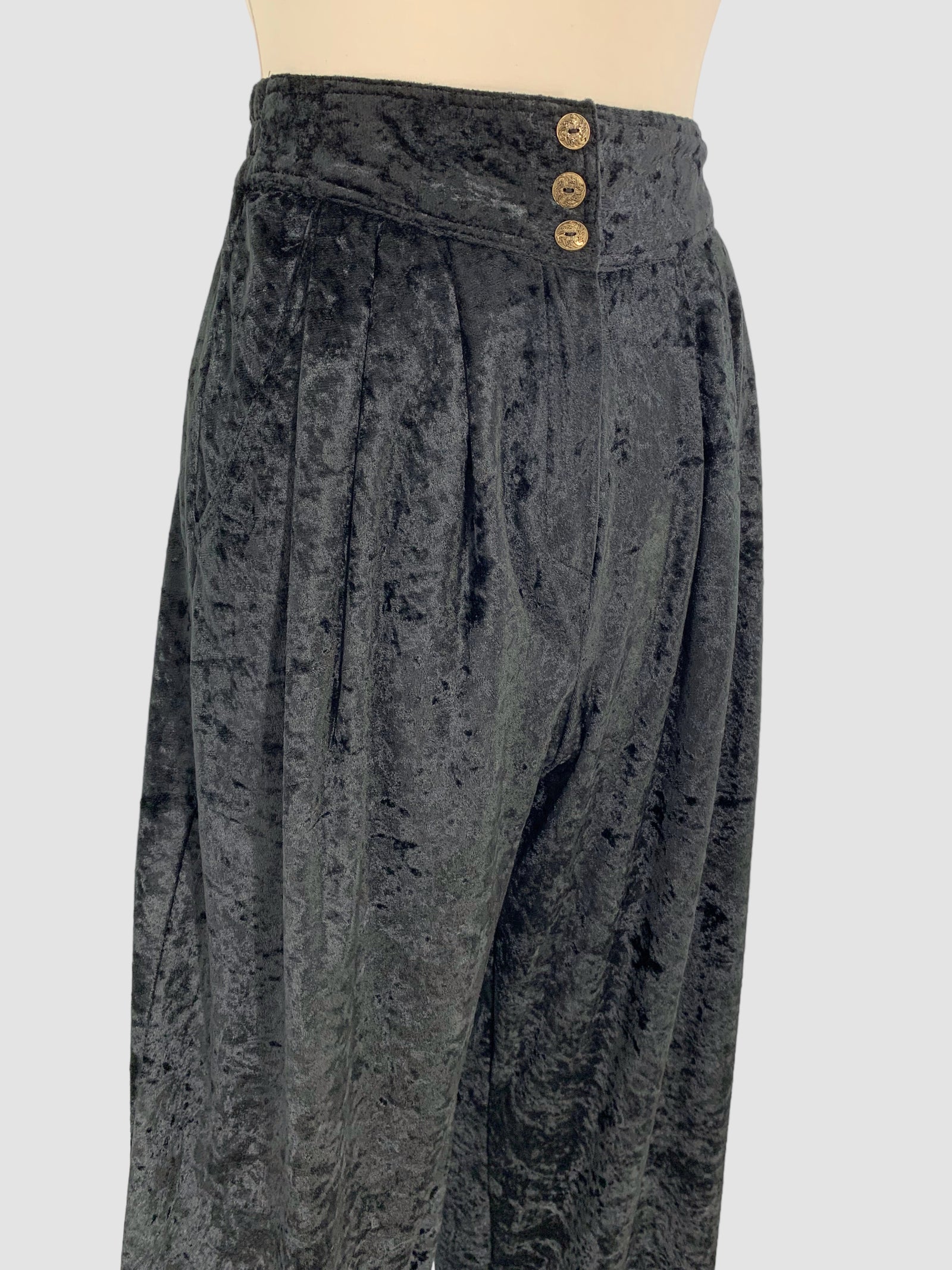 Pantaloni vintage din catifea potriviți pentru XS/S